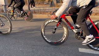 🎄크리스마스 올림픽공원 스트릿 라이딩 픽시 🧑‍🎄Street Fixed Gear Riding [upl. by Edie]