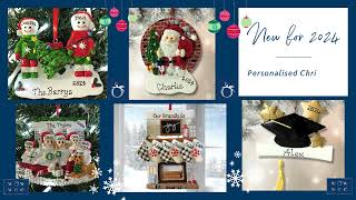 Personalised Christmas Ornaments  New for 2024 at WowWeeie [upl. by Yecal]