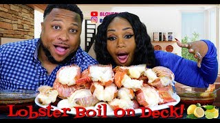 Lobster Seafood Boil 15 Lobster Tail Feast [upl. by Alocin]