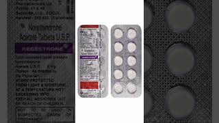 Regestrone tablet का उपयोग prevention pregnancy follicular cyst heavyperiods norethindrone uses [upl. by Botnick613]