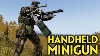 ARMA 3 Exile  Part 76  HANDHELD MINIGUN [upl. by Etoile]