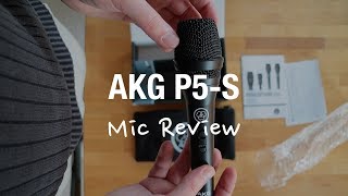 AKG P5S Vocal Microphone Review Supercardioid XLR [upl. by Sessler]