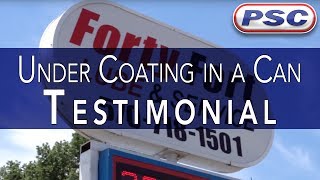 Undercoating in a Can Testimonial  Forty Fort Lube [upl. by Amihc603]