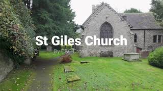 St Giles Church Ludlow Aerial Tour of a Historic Landmark  CampC Drone Services [upl. by Aihsar]