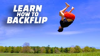 The Ultimate Beginner How to Backflip Tutorial [upl. by Agretha]