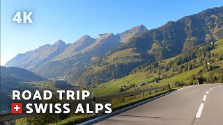 4K ROAD TRIP  SWISS ALPS IN SUMMER  CHARMEY  SWITZERLAND [upl. by Eseneg]