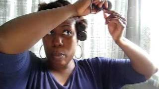 Roller Setting Natural Hair with Sponge Rollers Part 1 [upl. by Touber]