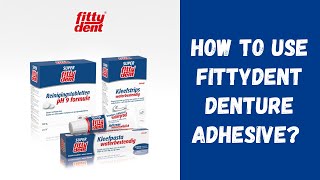 Fittydent Waterproof Denture Adhesive Cream 40g [upl. by Itoc240]