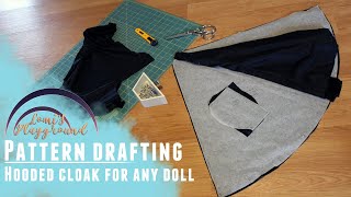 How to make a pattern for a cape or hooded cloak [upl. by Oman]