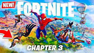 NEW FORTNITE CHAPTER 3 BATTLE PASS New Map Gameplay Fortnite SpiderMan Battle Pass [upl. by Aytnahs821]