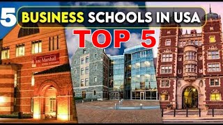 Top 5 Undergraduate Business Schools in USA [upl. by Artened455]