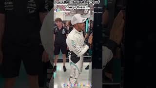 Lewis Hamilton making fun of George Russell lewishamilton georgerussel f1funnymoments [upl. by Inihor]