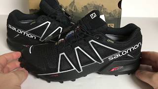 Salomon SpeedCross 4 Mens Hiking Trail Running Outdoor and Gym Shoes in Black [upl. by Elay]