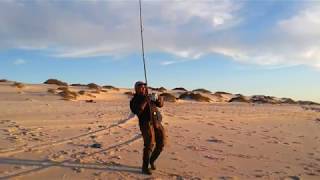 Pêche au Maroc  Courbine 8 kg en Surfcasting à Dakhla [upl. by Steele]