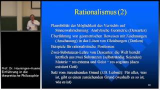 Einführung in die Theoretische Philosophie 3 Vorl Teil II [upl. by Otrebilif]