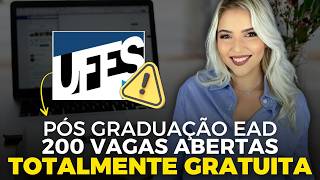 UFES ABRE 200 VAGAS em PÓS GRADUAÇÃO EAD TOTALMENTE GRATUITA  Inteligência Artificial  Mari Rel [upl. by Aseen]