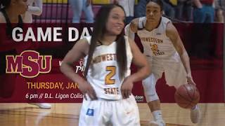 GAME DAY Midwestern State vs Texas Womans Jan 18 2018 [upl. by Ennaehr]