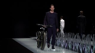 Giorgio Armani  2016 Spring Summer Menswear Collection [upl. by Oalsecnew879]