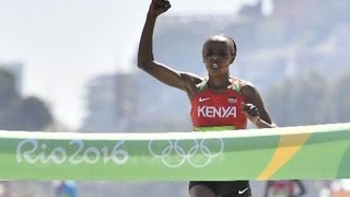 2016 Olympic marathon champion Jemima Sumgong fails drugs test [upl. by Hancock253]