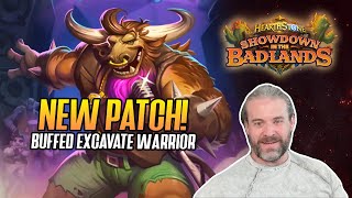 Hearthstone NEW PATCH Buffed Excavate Warrior [upl. by Daphie]