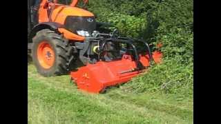 AGRITECSchlegelmulcher GS60250 an Kubota M130X 2  wwwagritecde [upl. by Monreal473]