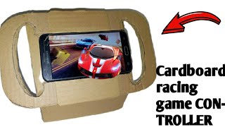 How to make a cardboard racing game CONTROLLERg idea [upl. by Christin]