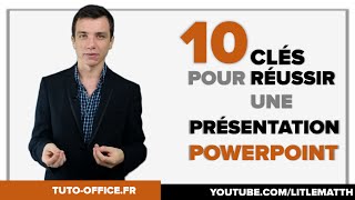 10 Clés pour Réussir une Présentation PowerPoint  Tuto Office [upl. by Drapehs]