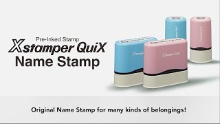 Xstamper QuiX Name Stamp [upl. by Juster]