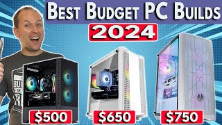 🔥 500  650  750 Gaming PC Builds 🔥 Best Budget PC Build 2024 [upl. by Izabel]