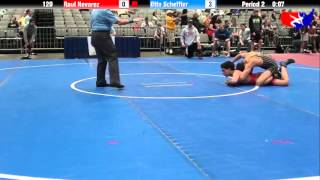 Raul Nevarez vs Otto Scheffler at 2013 West Jr Freestyle Regional [upl. by Robina]