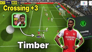 CROSSING 3 Booster Timber 99 Rated RB Gameplay Review  efootball 2025 Mobile [upl. by Ku]