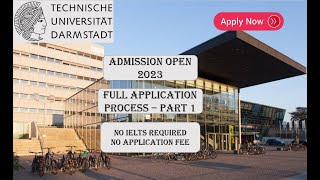 Technical University of Darmstadt  Application Procedure  No IELTS  No Application Fee  Part 1 [upl. by Malaspina]