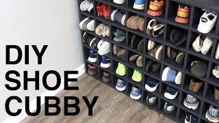 Easy Shoe Cubby  Speed Build [upl. by Erehs]