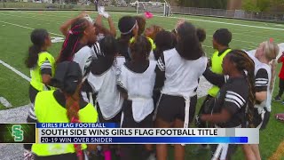 South Side Archers celebrate city championship in girls flag football [upl. by Moseley515]