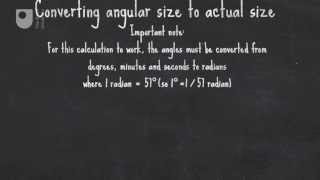 How to calculate the size of a nebula  In the night sky Constellations 66 [upl. by Nitsirhc556]