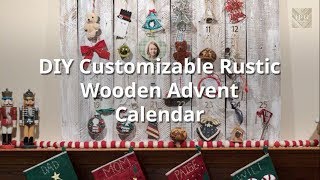 DIY Customizable Rustic Wooden Advent Calendar [upl. by Aivatnuahs792]