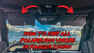 Polaris Sun Visor Install on Ranger XD 1500 [upl. by Iadahs]