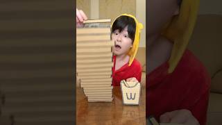 KNOCK DOWN A CARDBOARD POTATO TOWER！asmr [upl. by Ahsienor]