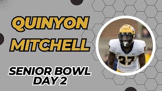 Toledo CB Quinyon Mitchell  Senior Bowl  Day 2 [upl. by Duthie562]