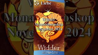 Widder LIEBE ❤️ Horoskop November 2024 [upl. by Aihsenad]