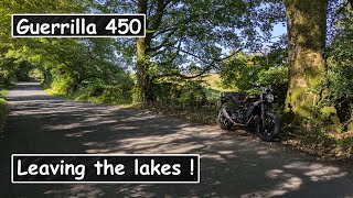 Royal Enfield Guerrilla 450  Leaving the Lakes [upl. by Aekim]