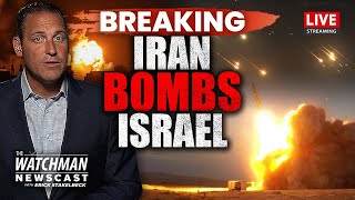 Israel ATTACKED by MASSIVE Iranian Missile Barrage IDF Vows RETALIATION  Watchman Newscast LIVE [upl. by Tymes133]