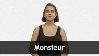 How to pronounce MONSIEUR in French [upl. by Ennove]