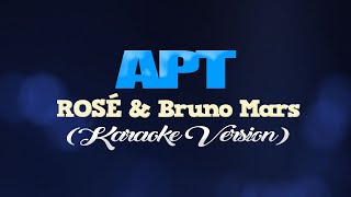 APT  ROSÉ amp Bruno Mars KARAOKE VERSION [upl. by Ailuj]