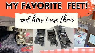 MY FAVORITE SEWING MACHINE FEET AND HOW TO USE THEM PRESSER FOOT TUTORIAL [upl. by Welford]