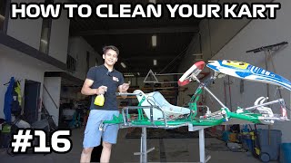 HOW TO CLEAN YOUR GO KART  Tony Kart Rotax Max 125  16 [upl. by Fraya]