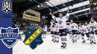 Karlskoga IK  Aik 41  Allsvenskan Hockey Höjdpunkter [upl. by Salas]