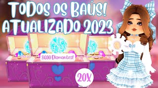 TODOS OS BAÚS NO ROYALE HIGH  ATUALIZADO MAIO 2023  Roblox [upl. by Elfreda]