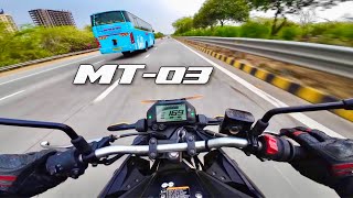 Yamaha MT03 Top Speed 1st Gear To 5th🔥 [upl. by Draneb]