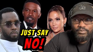 THIS WAS VERY STRANGE JLO and Jamie Foxx Questioned In Public About Diddy [upl. by Yniar863]